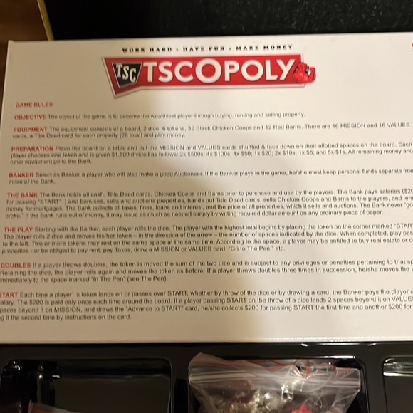 TSCOPOLY game tractor supply monopoly new open box - Picture 6 of 7